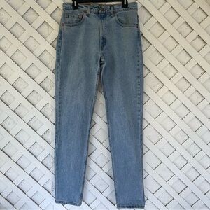 Vintage 1996 Made in USA 512 Slim Fit Tapped Leg Jeans Light Wash 33x34